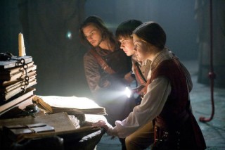 Ben Barnes, Georgie Henley en Skandar Keynes in The Chronicles of Narnia: The Voyage of the Dawn Treader