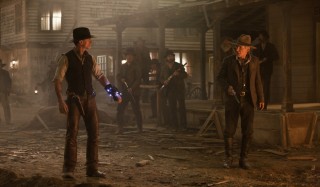 Daniel Craig en Harrison Ford in Cowboys & Aliens