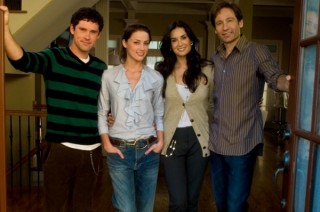 David Duchovny, Amber Heard, Benjamin Hollingsworth en Demi Moore in The Joneses