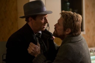 Edward Norton en Willem Dafoe in Motherless Brooklyn