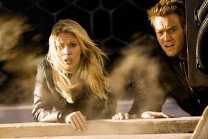 Scarlett Johansson en Ewan McGregor in The Island