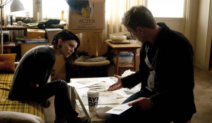 Rooney Mara (Lisbeth Salander) en Daniel Craig (Mikael Blomkvist)