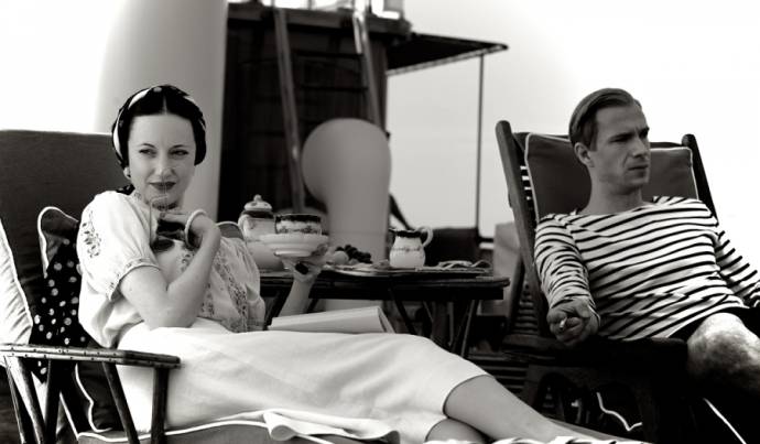 Andrea Riseborough (Wallis) en James D'Arcy (King Edward VIII)