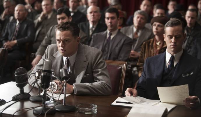 Leonardo DiCaprio (J. Edgar Hoover) en Armie Hammer (Clyde Tolson)