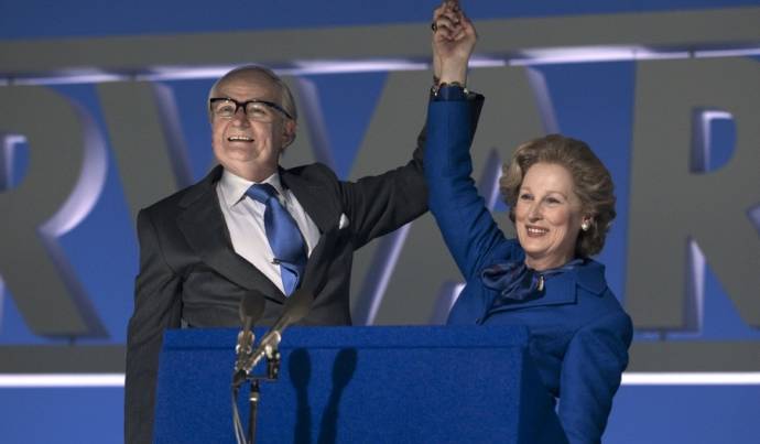 Jim Broadbent (Denis Thatcher) en Meryl Streep (Margaret Thatcher)