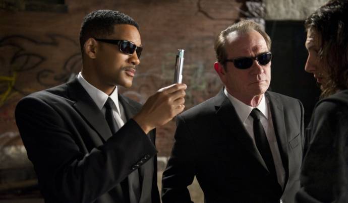 Will Smith (Agent J) en Tommy Lee Jones (Agent K)