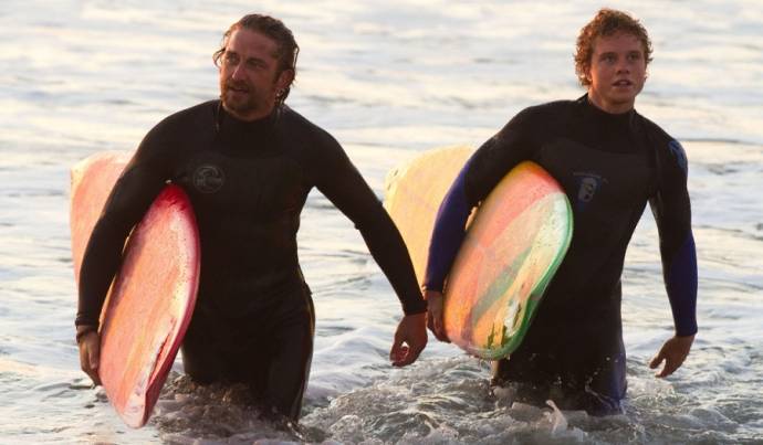 Jonny Weston (Jay Moriarity) en Gerard Butler (Frosty Hesson)