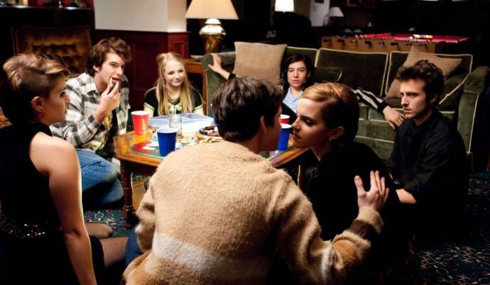 Logan Lerman (Charlie) en Emma Watson (Sam)