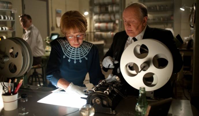 Helen Mirren (Alma Reville) en Anthony Hopkins (Alfred Hitchcock)