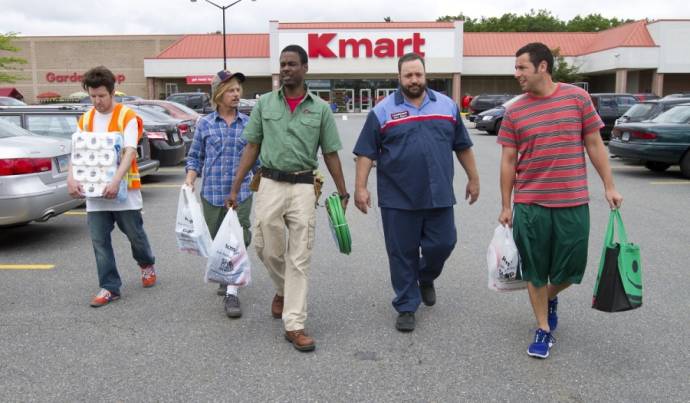 Kevin James (Eric Lamonsoff), Chris Rock (Kurt McKenzie), Adam Sandler (Lenny Feder) en David Spade (Marcus Higgins)