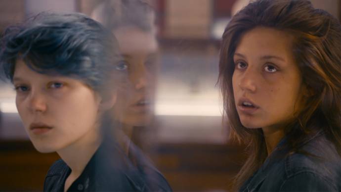 Adèle Exarchopoulos (Adle) en Léa Seydoux (Emma)