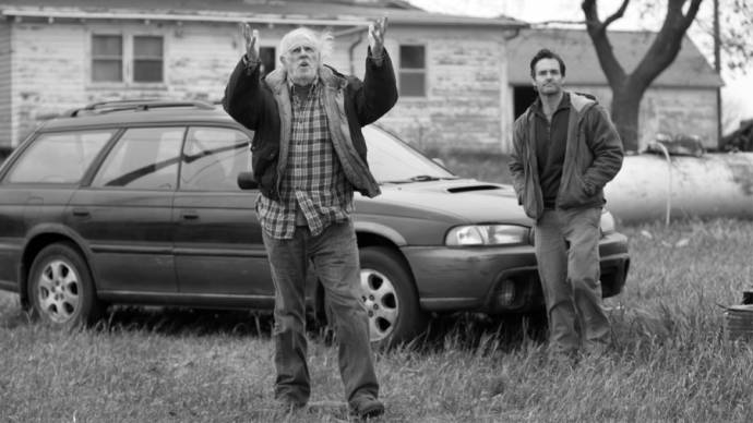 Bruce Dern (Woody Grant) en Will Forte (David Grant)