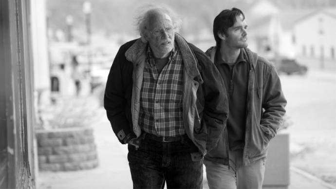 Bruce Dern (Woody Grant) en Will Forte (David Grant)