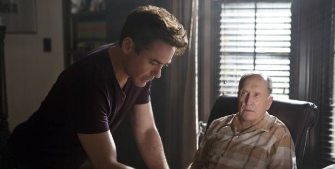 Robert Downey Jr. (Hank Palmer) en Robert Duvall (Judge Joseph Palmer)