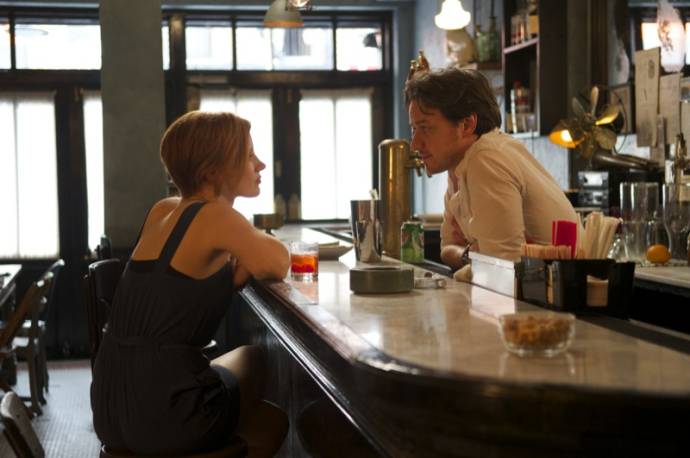 Jessica Chastain (Eleanor Rigby) en James McAvoy (Conor Ludlow)