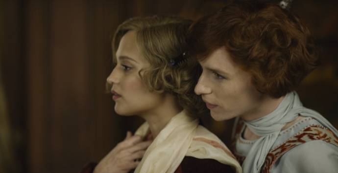 Alicia Vikander (Gerda Wegener) en Eddie Redmayne (Einar Wegener / Lili Elbe)