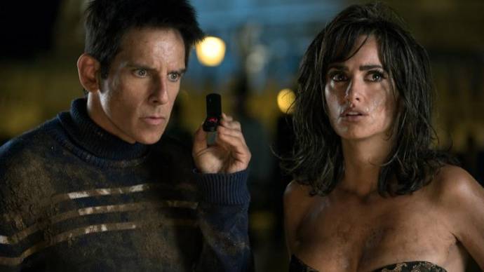 Ben Stiller (Derek Zoolander) en Penélope Cruz (Valentina)