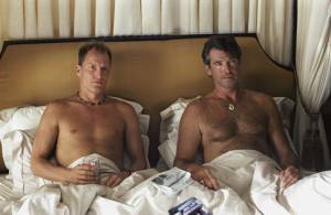 Woody Harrelson en Pierce Brosnan