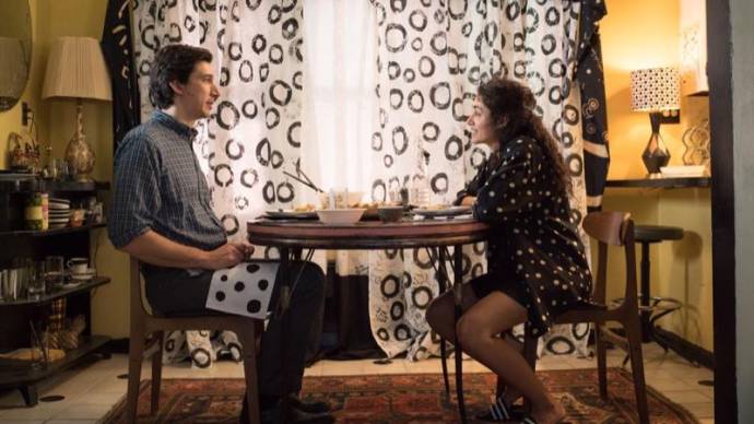 Adam Driver (Paterson) en Golshifteh Farahani (Laura)