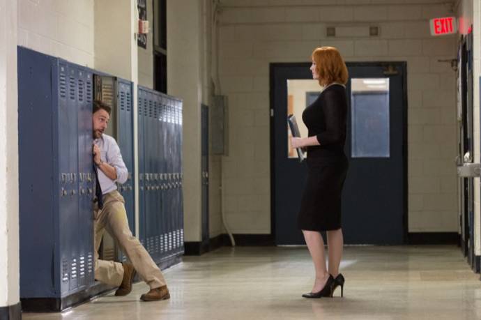 Charlie Day (Campbell) en Christina Hendricks