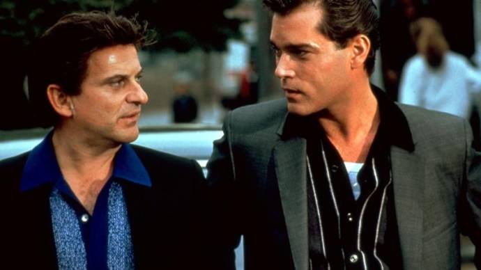 Joe Pesci (Tommy DeVito) en Ray Liotta (Henry Hill)