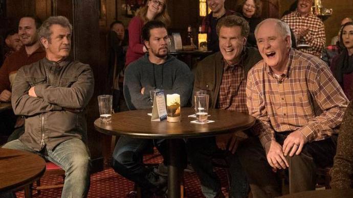 Mel Gibson (Dusty's Dad / Mr. Mayron), Mark Wahlberg (Dusty Mayron), Will Ferrell (Brad Whitaker) en John Lithgow (Brad's Dad / Mr. Whitaker)