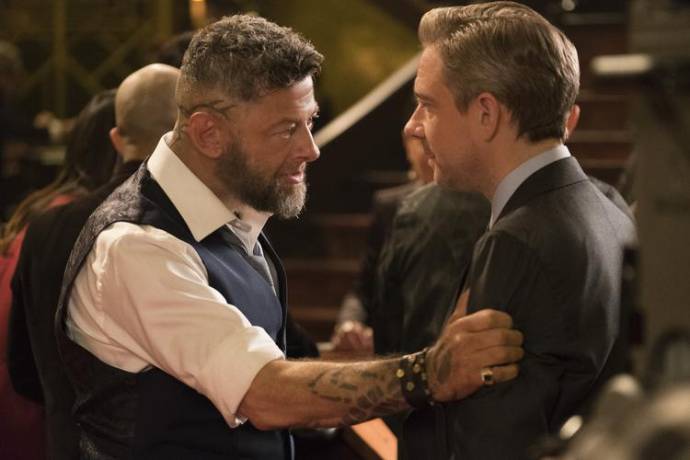 Andy Serkis (Ulysses Klaue / Klaw) en Martin Freeman (Everett K. Ross)