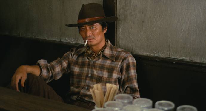 Tsutomu Yamazaki (Gor?') in Tampopo