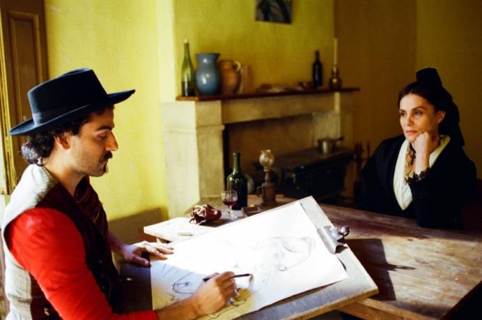 Oscar Isaac (Paul Gauguin) en Emmanuelle Seigner (Madame Ginoux)