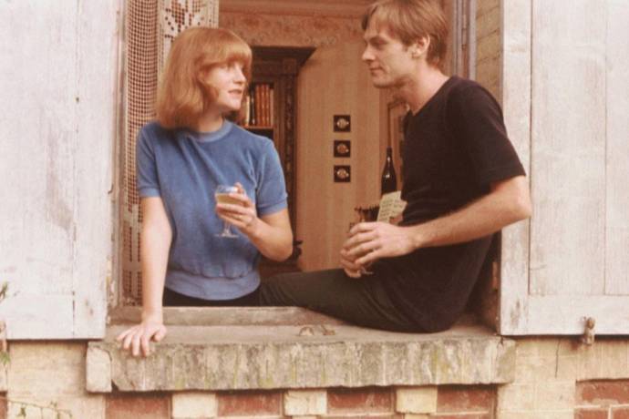 Isabelle Huppert (Pomme) en Yves Beneyton (Franois) in La dentellire