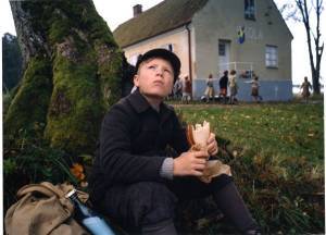 Eerop het schoolplein