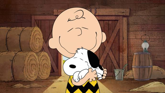 Charlie Brown met Snoopy
