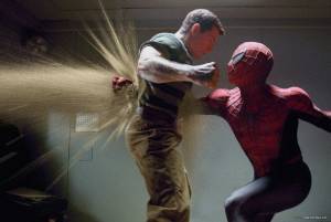 Thomas Haden Church (Flint Marko/Sandman) en Tobey Maguire (Peter Parker/Spider-Man)