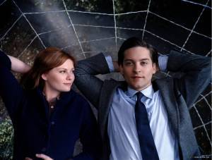 Kirsten Dunst (Mary Jane Watson) en Tobey Maguire (Peter Parker/Spider-Man)