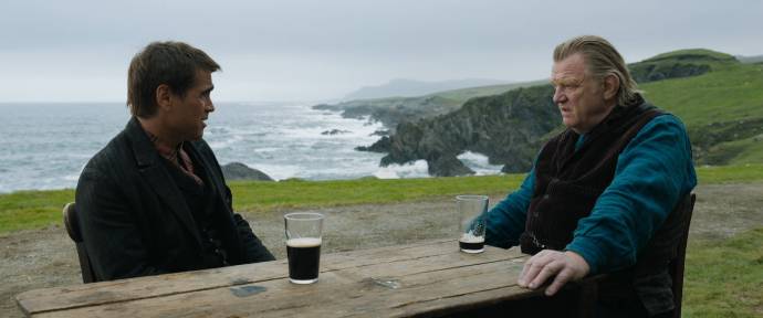 Colin Farrell (Pdraic Silleabhin) en Brendan Gleeson (Colm Doherty) in The Banshees of Inisherin (EN subtitles)