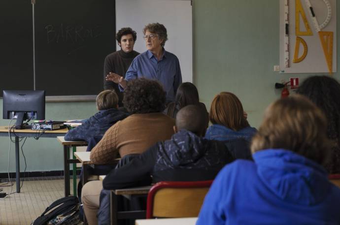 Vincent Lacoste (Benjamin Barrois) en François Cluzet (Pierre Etcheverel)