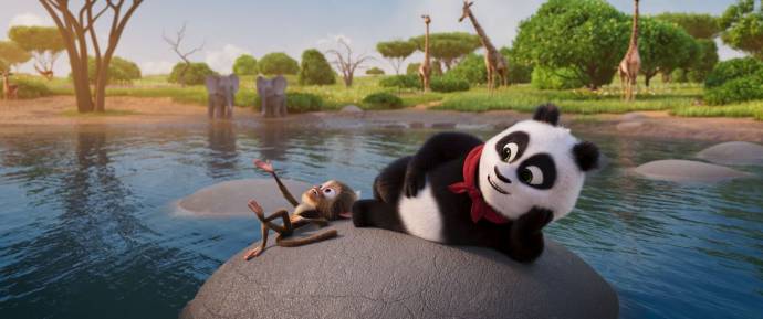 Pandabeer in Afrika filmstill