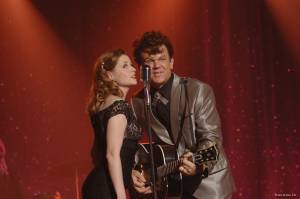 John C. Reilly (Dewey Cox) en Jenna Fischer (Darlene Madison)