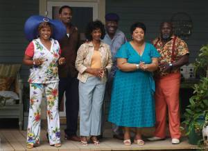 Margaret Avery (Sarah), Lance Gross (Michael), Tamela J. Mann (Cora Brown), David Manners (Leroy Brown) en Lamman Rucker (Will)