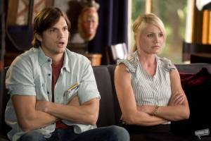 Cameron Diaz (Joy) en Ashton Kutcher (Jack)