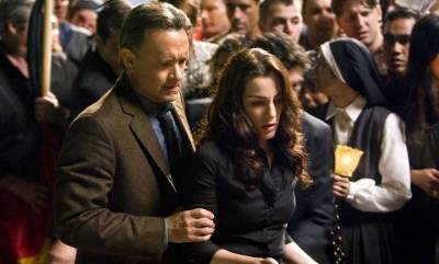 Tom Hanks (Robert Langdon) en Ayelet Zurer (Vittoria Vetra)