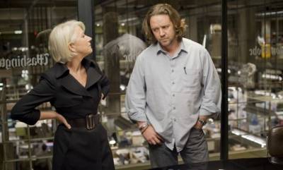 Russell Crowe (Cal McAffrey) en Helen Mirren (Cameron Lynne)