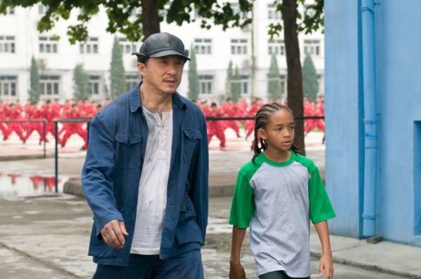 Jackie Chan (Mr. Han) en Jaden Smith (Dre Parker)