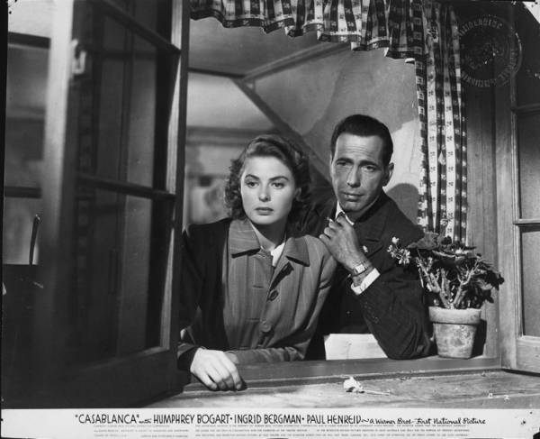 Ingrid Bergman (Ilsa Lund) en Humphrey Bogart (Rick Blaine)