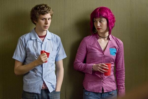 Michael Cera (Scott Pilgrim) en Mary Elizabeth Winstead (Ramona V. Flowers)