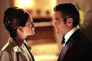 George Clooney (Danny Ocean) en Julia Roberts (Tess Ocean)