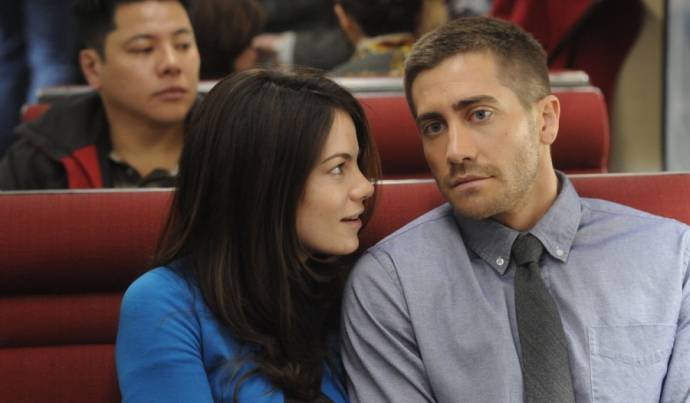 Michelle Monaghan (Christina) en Jake Gyllenhaal (Colter Stevens)