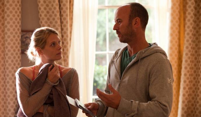 Andrea Lowe (Rachel) en Mark Womack (Fergus)