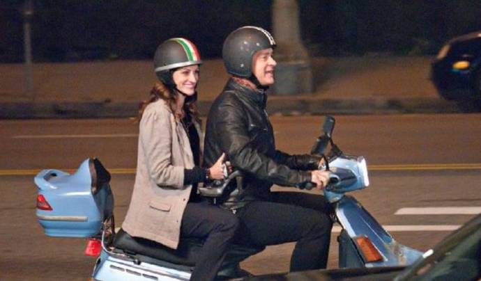 Julia Roberts (Mercedes Tainot) en Tom Hanks (Larry Crowne)