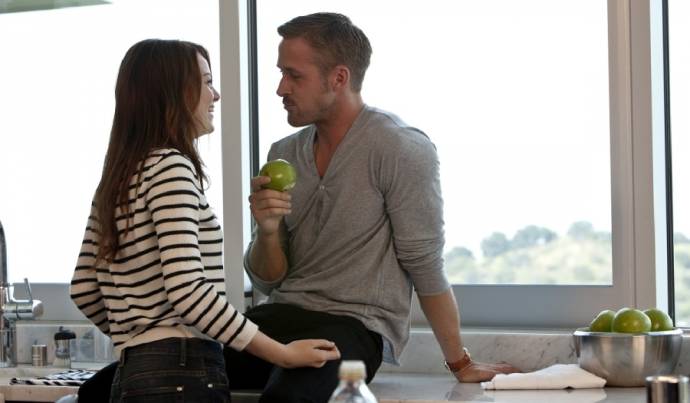 Emma Stone (Hannah) en Ryan Gosling (Jacob Palmer)